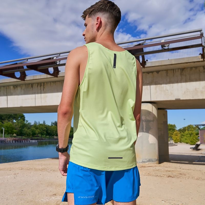 Maglia da corsa Joma R-City lime da uomo 4