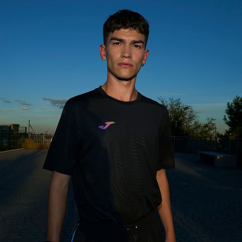 Maglia da corsa Joma R-Night da uomo, nero 2