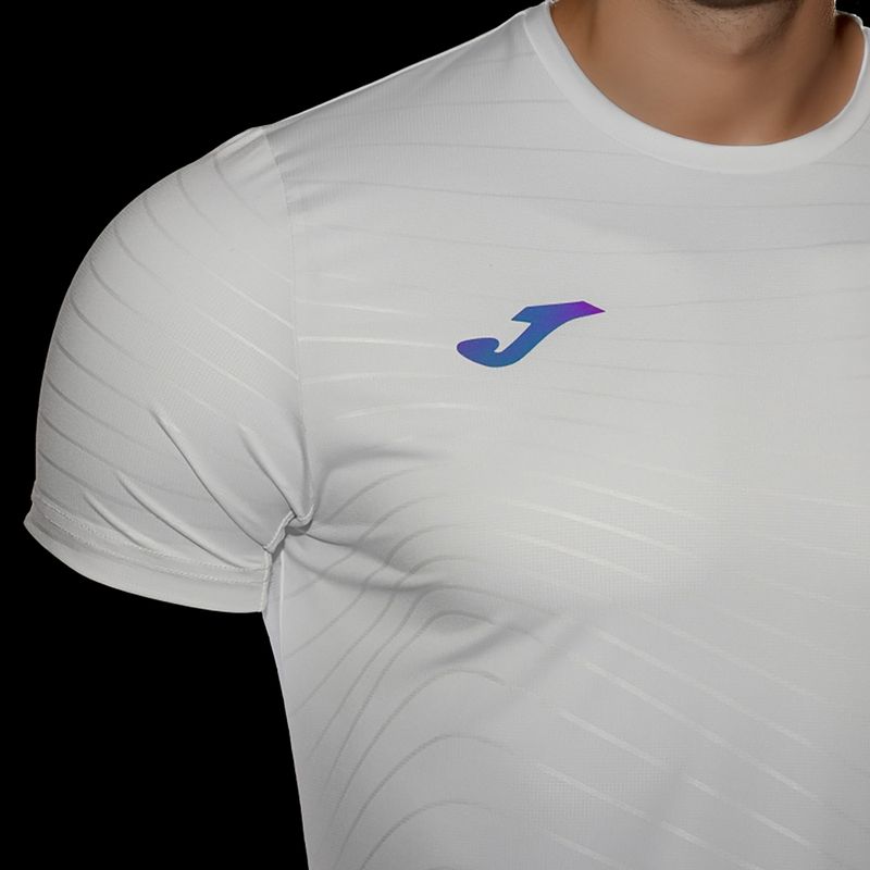 Maglia da running Joma R-Night da uomo, bianco 7