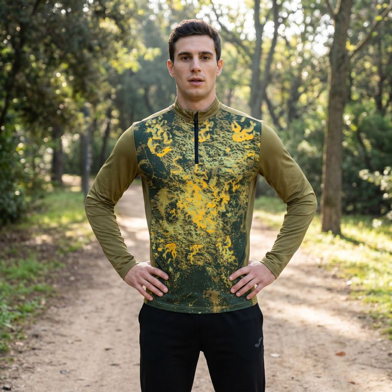 Joma R-Nature verde uomo, manica lunga da running 9