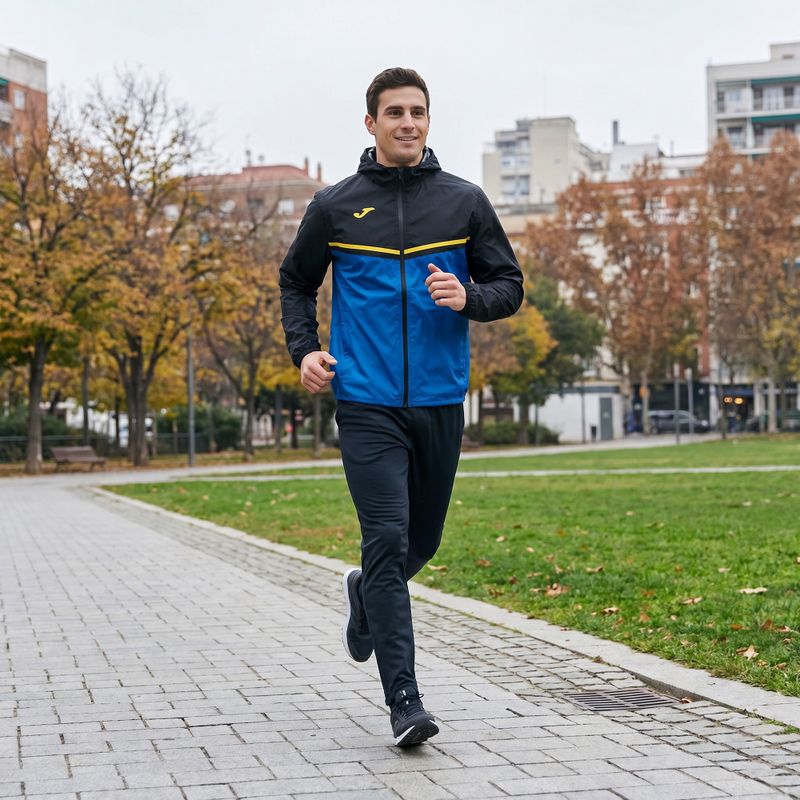 Giacca da corsa Joma R-Nature da uomo, nero 12