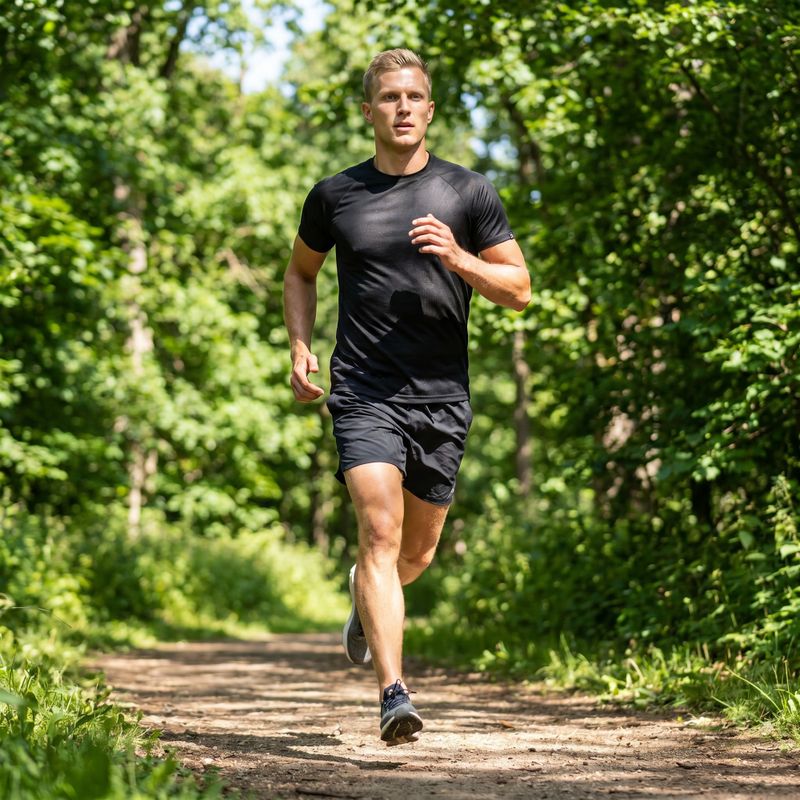 Maglia da running Joma R-Night Iconic da uomo, nero 8