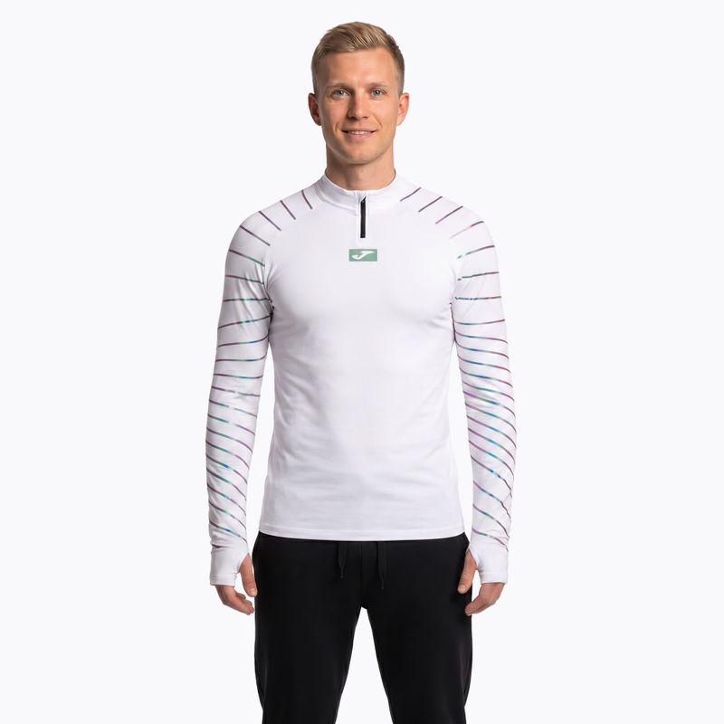 Joma R-Night running a manica lunga da uomo, bianco