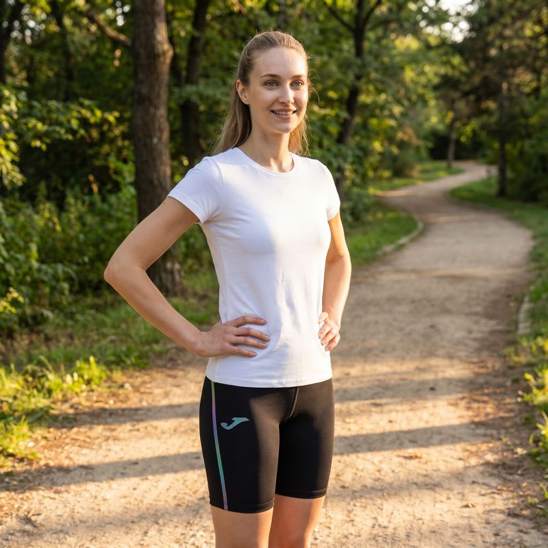 Pantaloncini da corsa da donna Joma R-City Iconic nero 15