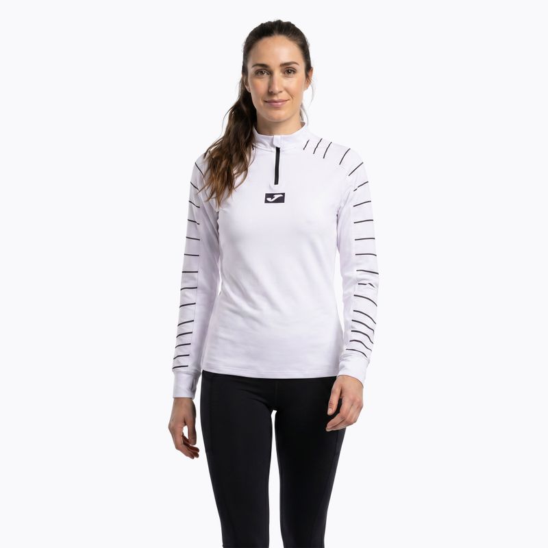 Felpa running donna Joma R-Night bianco 3