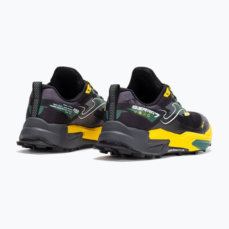 Scarpe da corsa Joma Sierra nero/limone da uomo 3