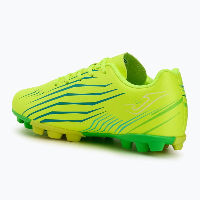 Scarpe da calcio da bambino Joma Propulsion Jr HG fluor lemon 3