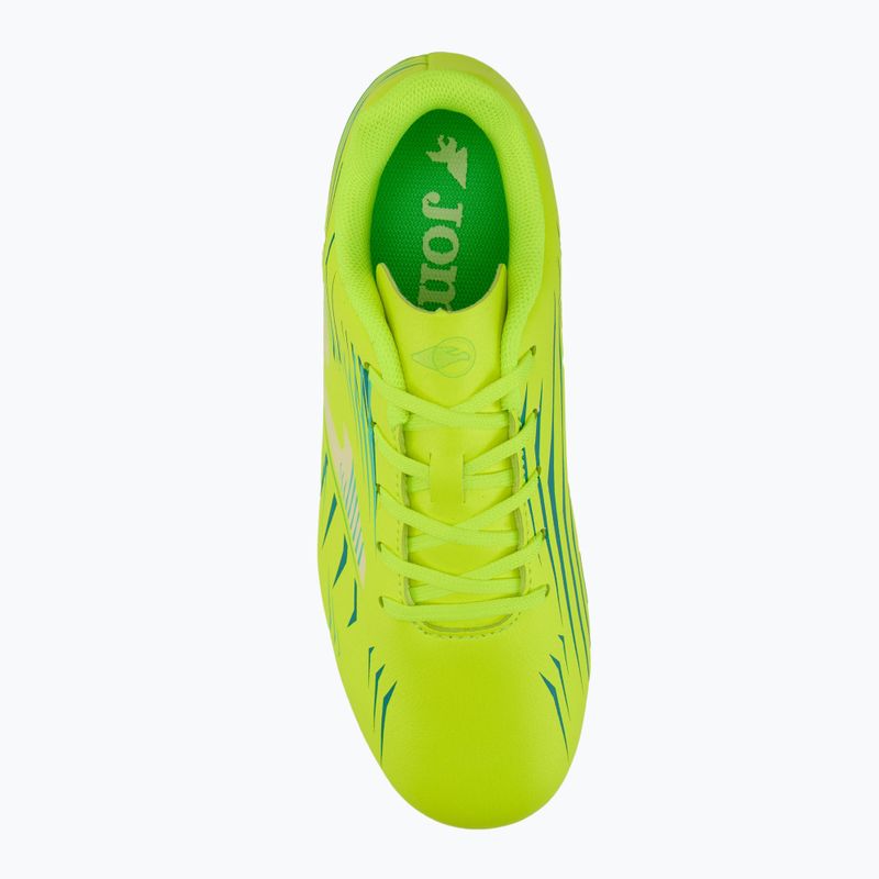 Scarpe da calcio da bambino Joma Propulsion Jr HG fluor lemon 5