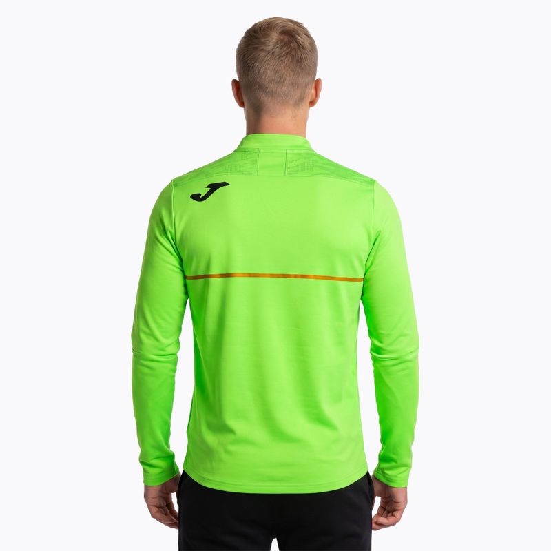 Felpa da corsa Joma Record III fluor verde uomo 3