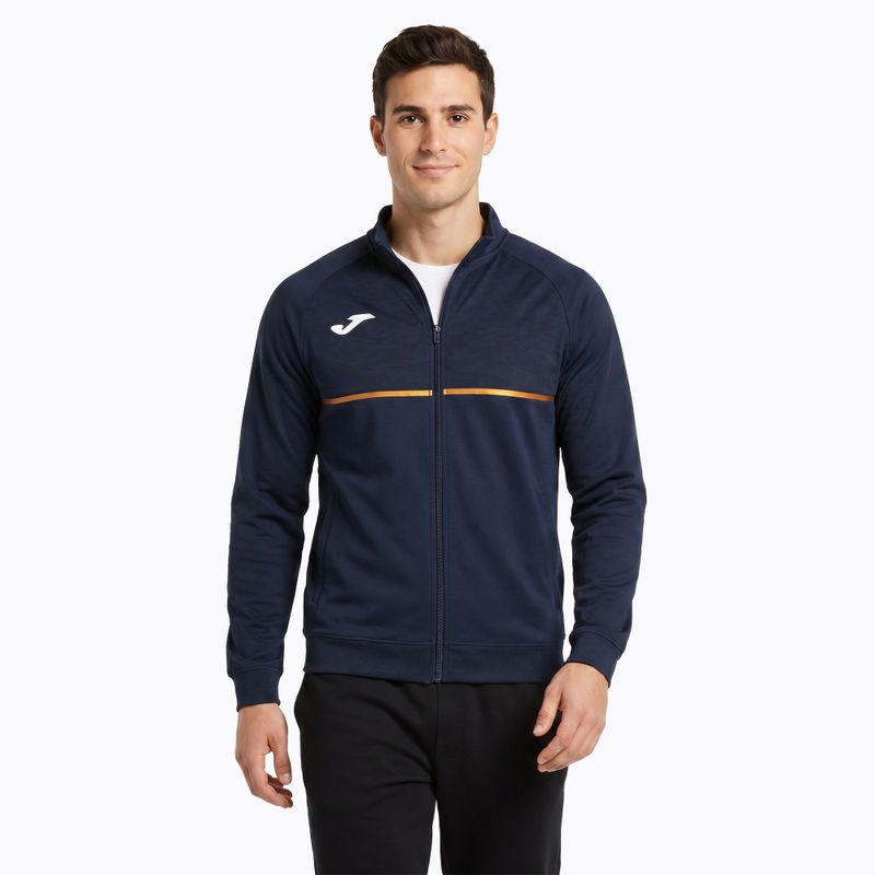 Felpa da running Joma Record III Full Zip da uomo, navy 3