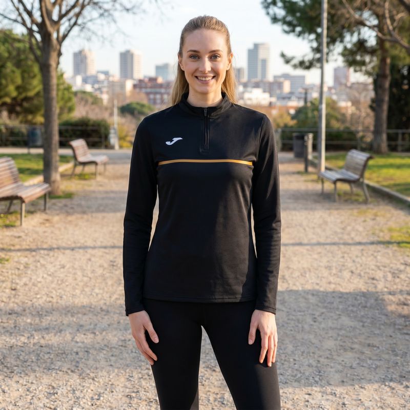 Felpa da running Joma Record III donna, nero 9