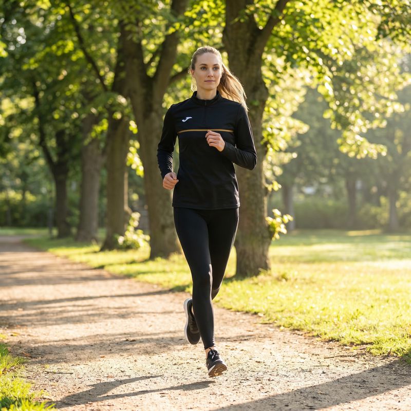 Felpa da running Joma Record III donna, nero 10