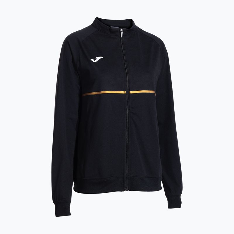 Felpa da running Joma Record III Full Zip da donna, nero