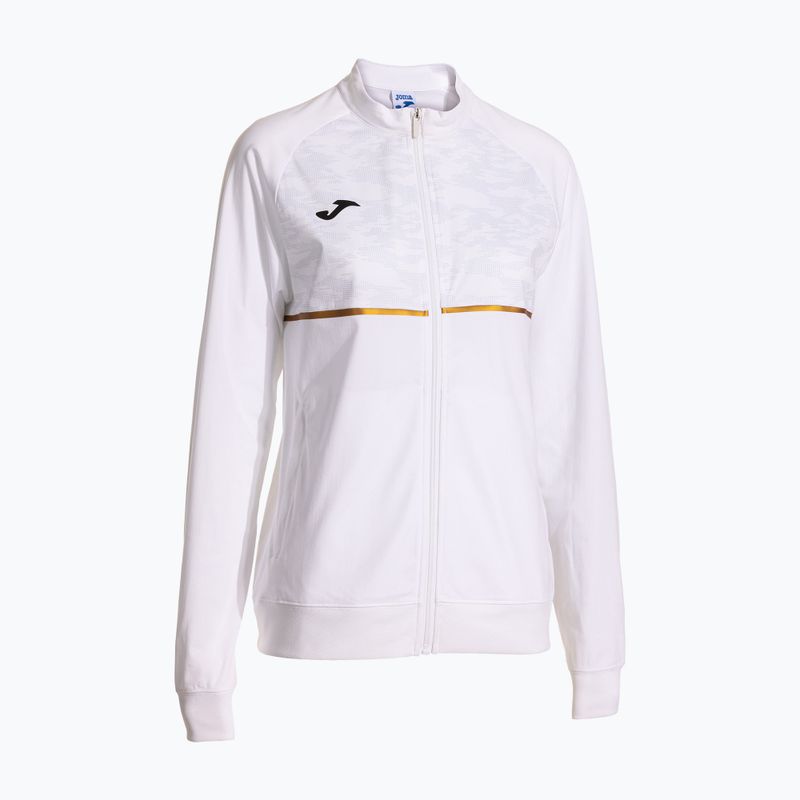 Felpa da running Joma Record III Full Zip da donna, bianco