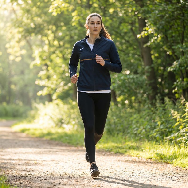 Felpa da running Joma Record III Full Zip donna navy 6