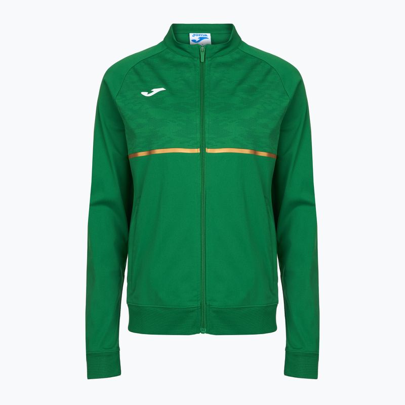 Felpa da corsa Joma Record III Full Zip verde da donna