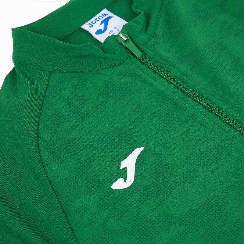 Felpa da corsa Joma Record III Full Zip verde da donna 3