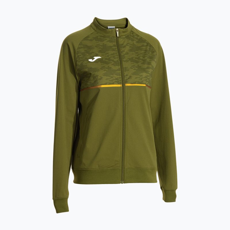 Felpa da corsa Joma Record III Full Zip verde da donna