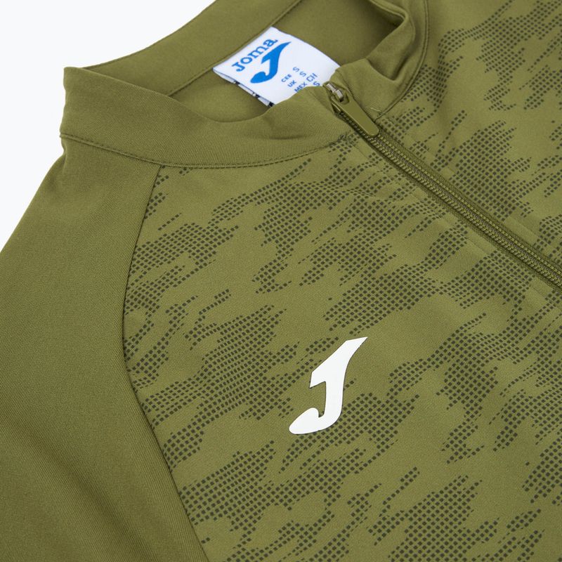 Felpa da corsa Joma Record III Full Zip verde da donna 3