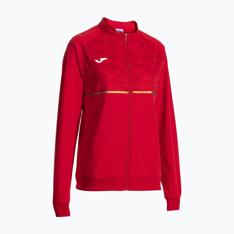 Felpa da running Joma Record III Full Zip da donna, rosso