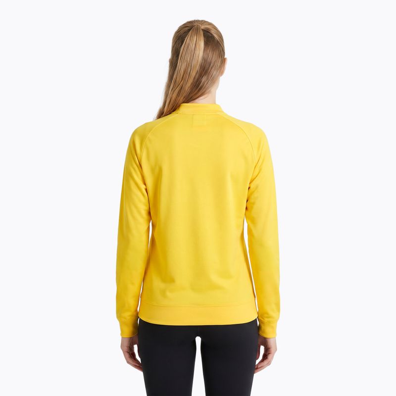 Felpa da running Joma Record III Full Zip da donna, giallo 3