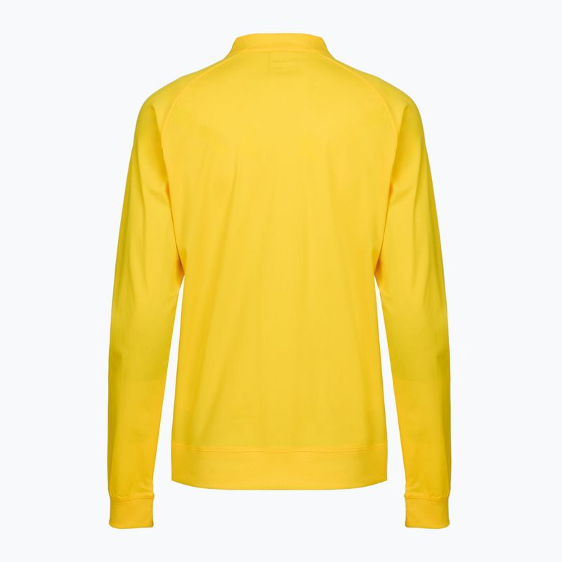Felpa da running Joma Record III Full Zip da donna, giallo 2