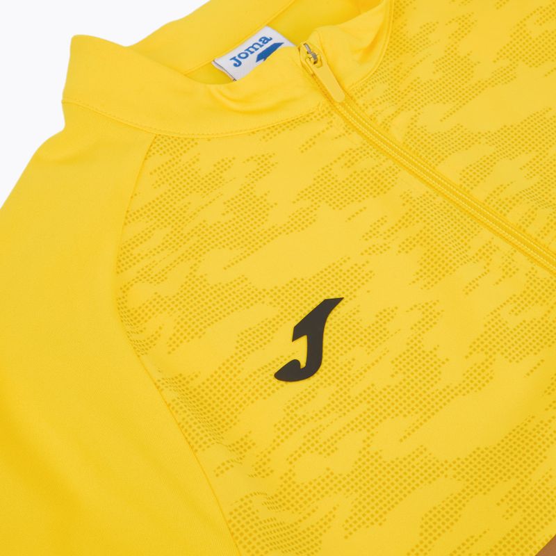 Felpa da running Joma Record III Full Zip da donna, giallo 3