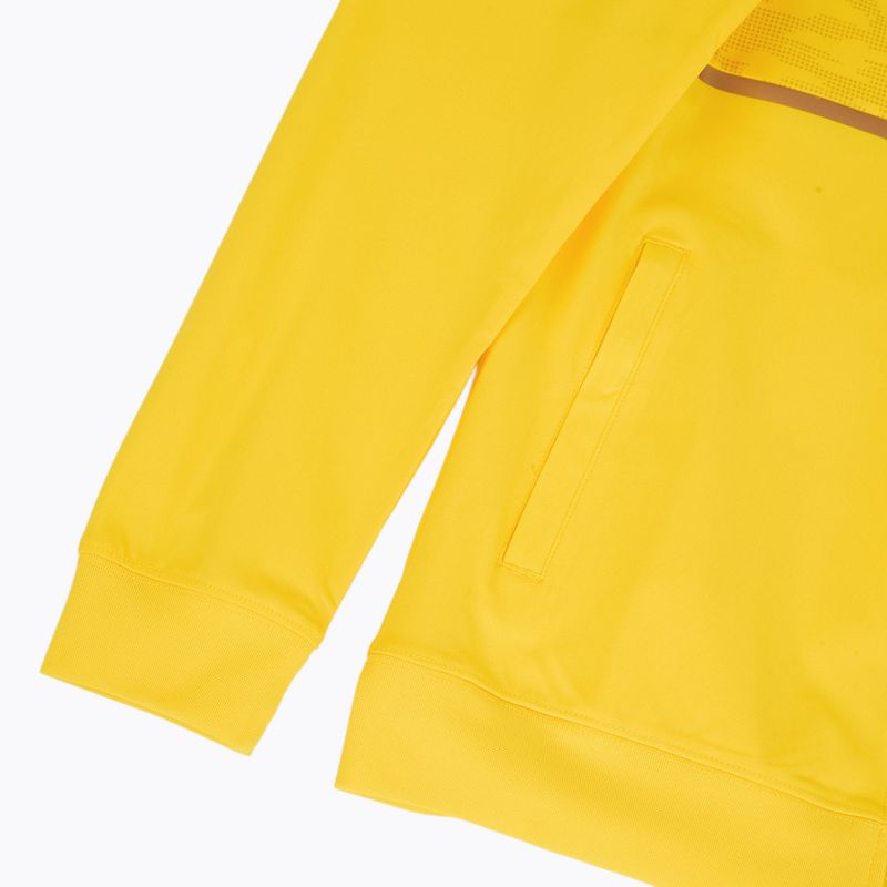 Felpa da running Joma Record III Full Zip da donna, giallo 4