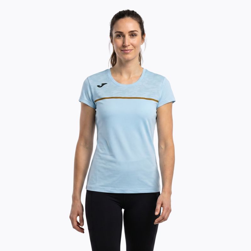 Maglia da corsa Joma Record III donna blu chiaro 3