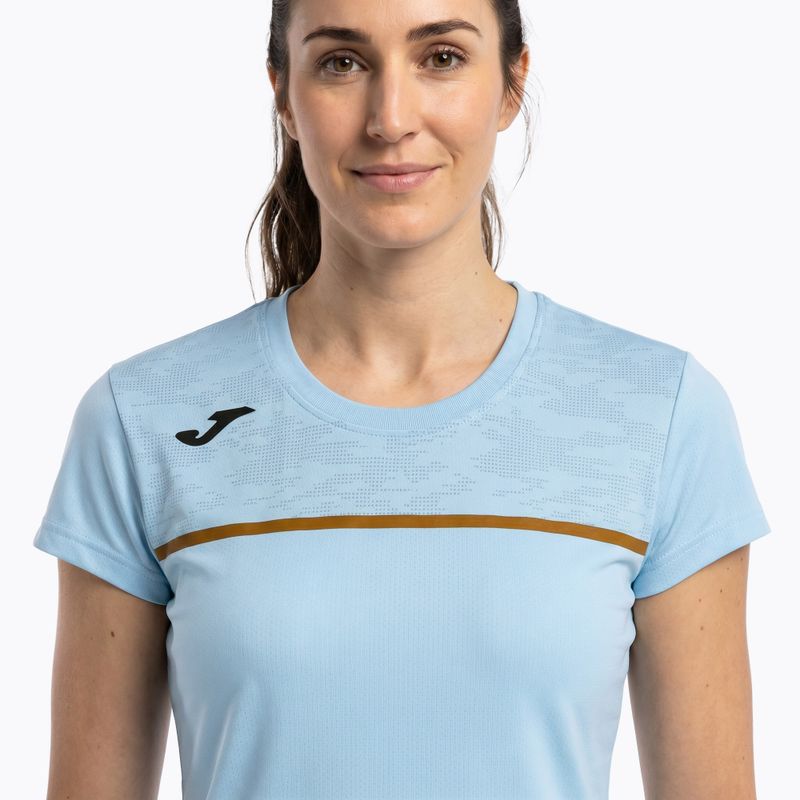 Maglia da corsa Joma Record III donna blu chiaro 4