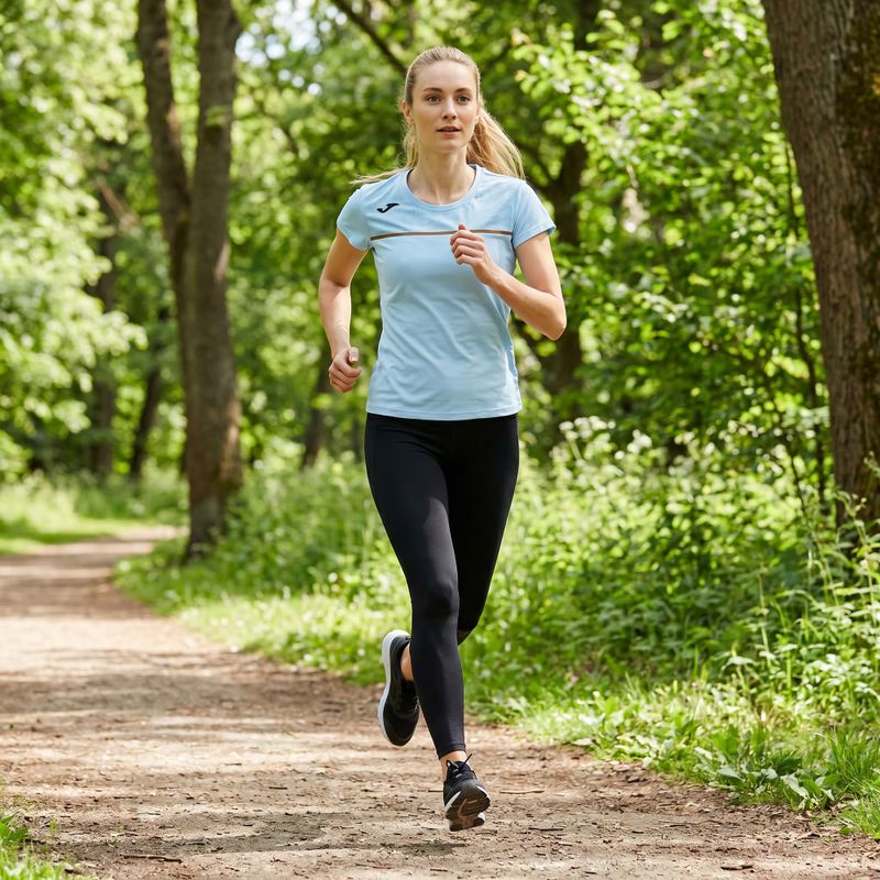 Maglia da corsa Joma Record III donna blu chiaro 9