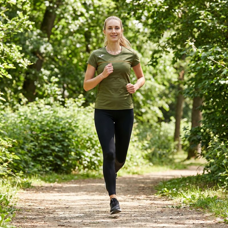 Maglia da corsa Joma Record III da donna, color kaki 9