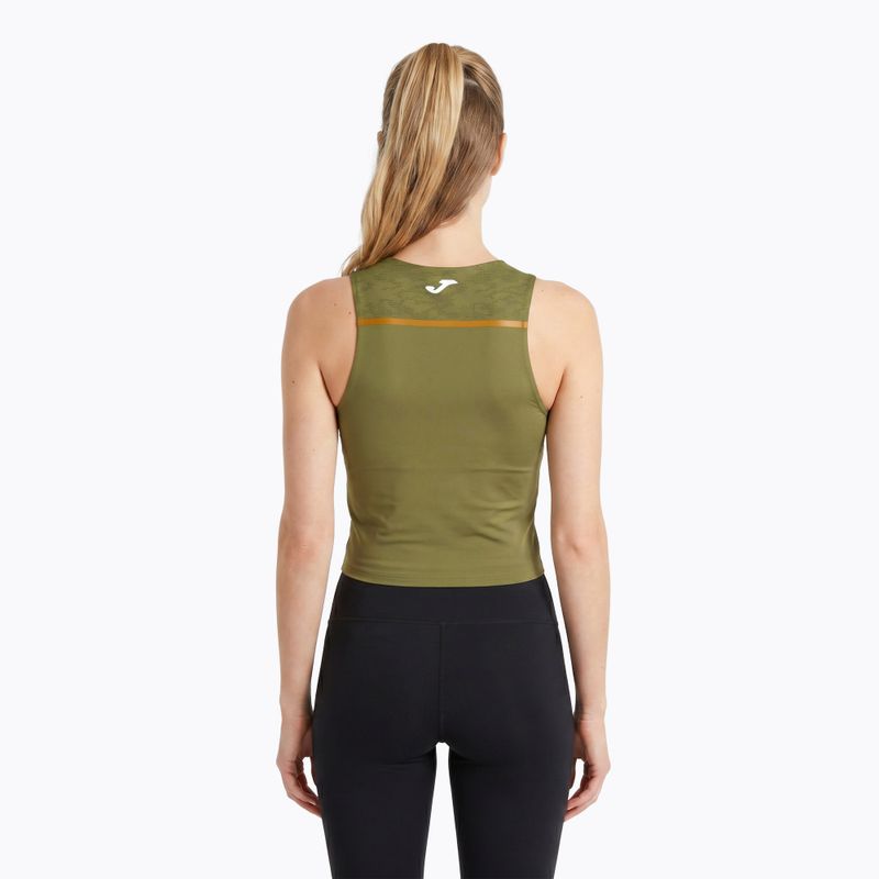 Maglietta da corsa Joma Record III Top cachi donna 3