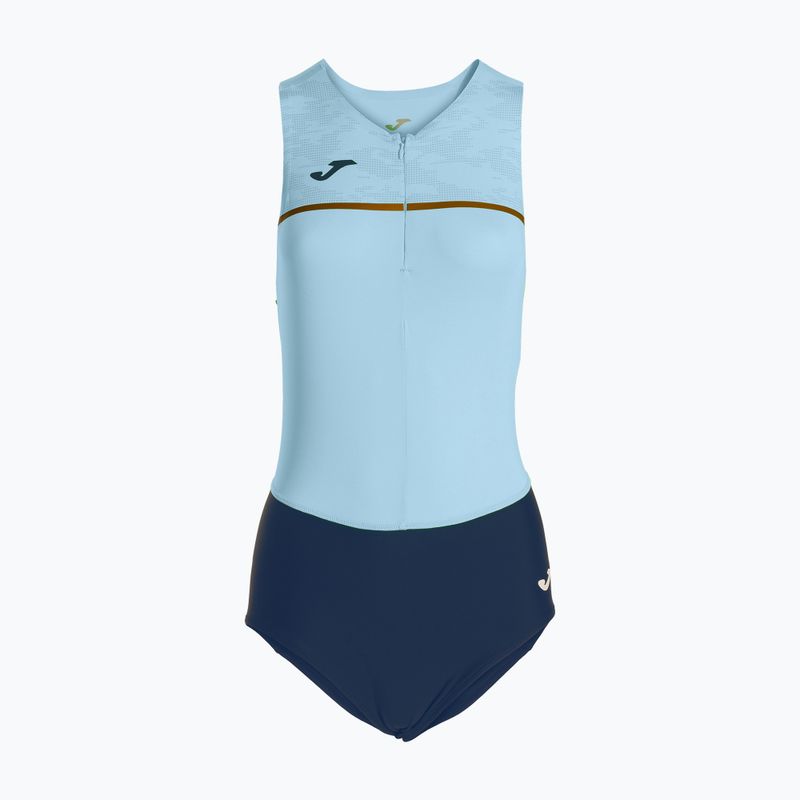 Costume da bagno triathlon donna Joma Record III Body celeste-navy