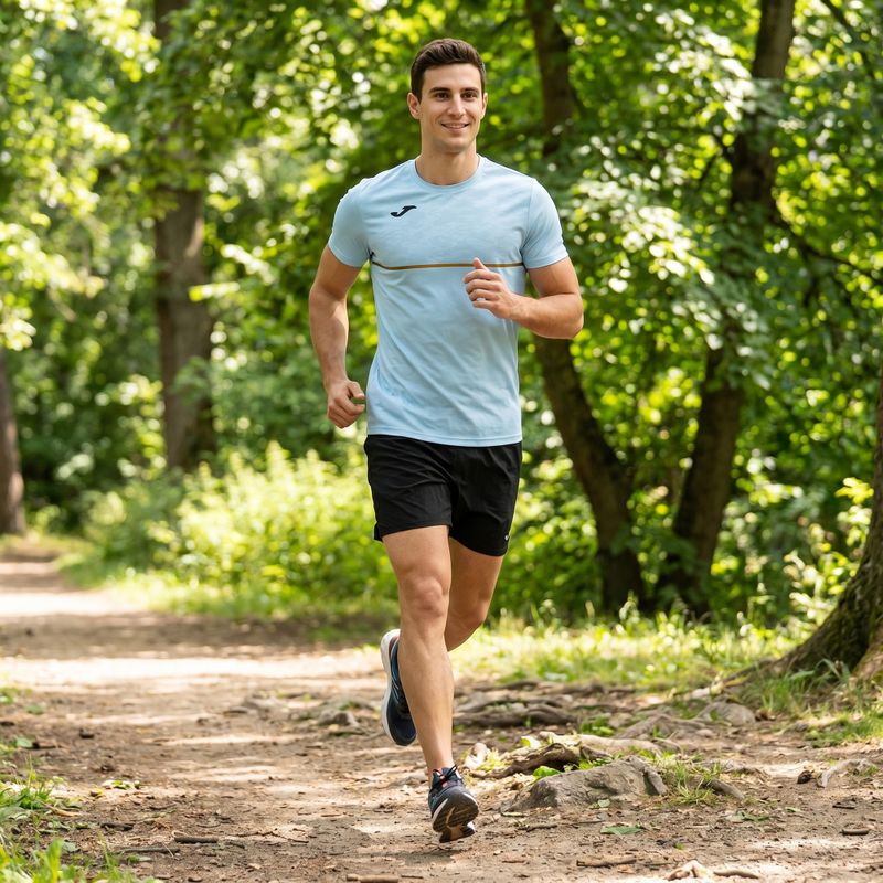 Maglia da corsa Joma Record III uomo blu chiaro 5