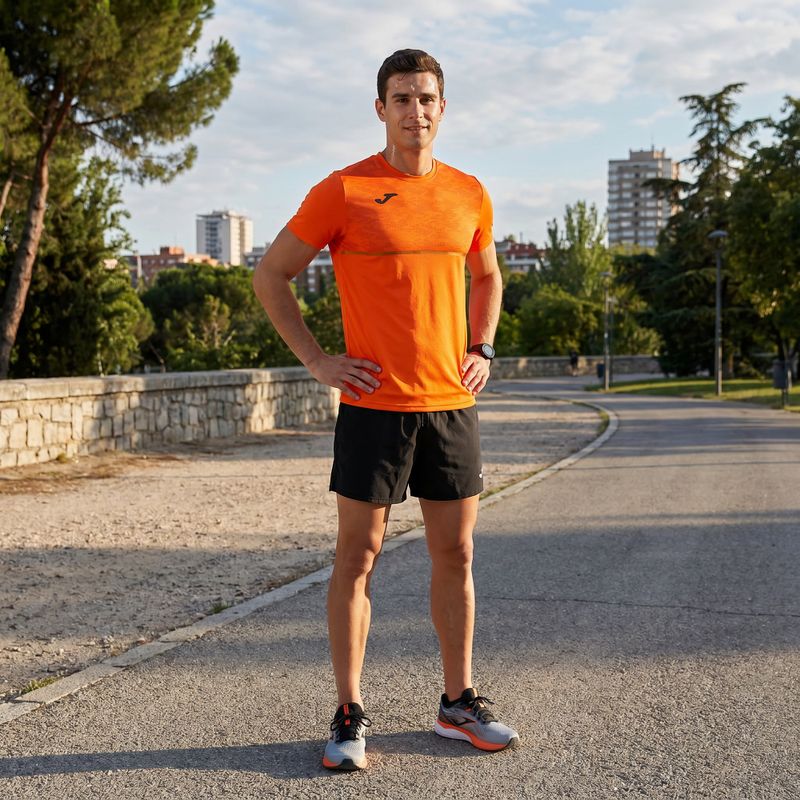 Maglia da corsa Joma Record III da uomo, arancione 6