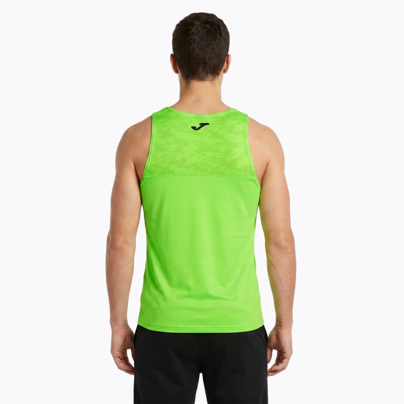 Maglietta da corsa Joma Record III fluor verde uomo 2