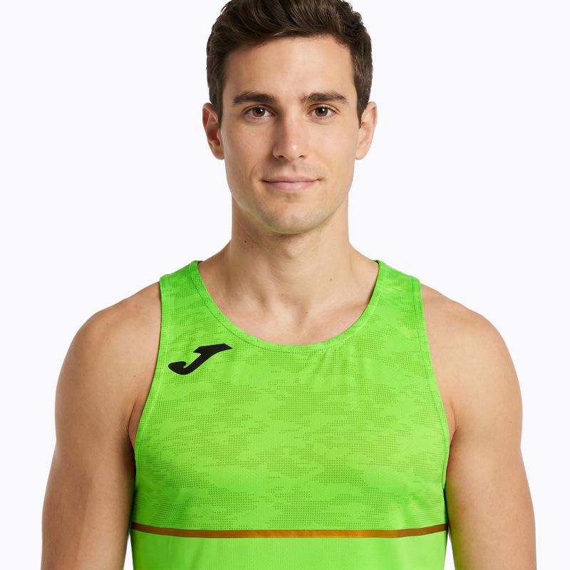 Maglietta da corsa Joma Record III fluor verde uomo 3