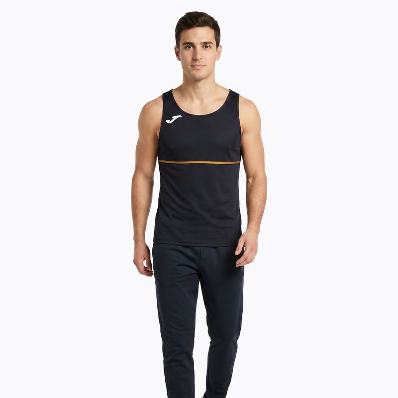 Maglia da corsa Joma Record III da uomo, nero 2