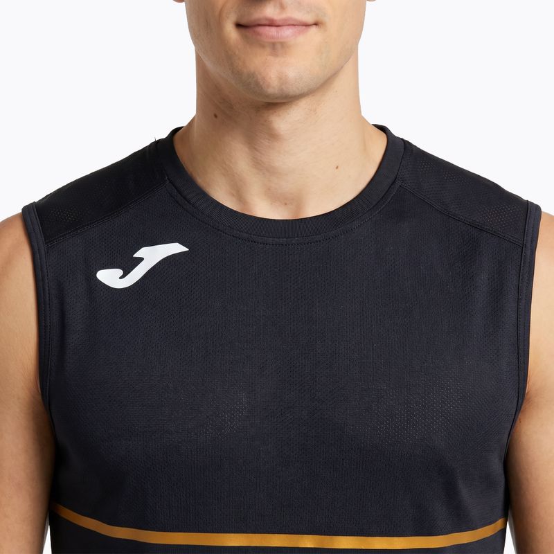 Maglia da corsa Joma Record III da uomo, nero 4
