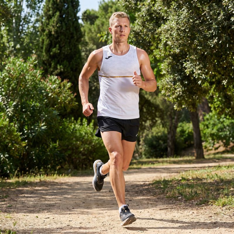 Maglietta da corsa Joma Record III da uomo, bianco 3