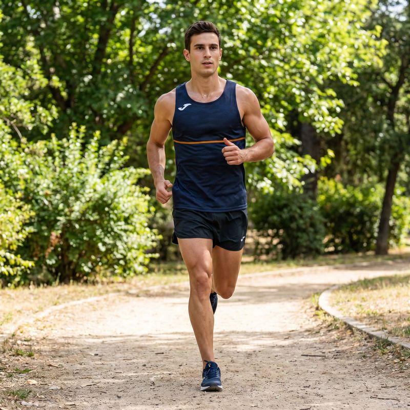 Camicia da corsa Joma Record III da uomo, navy 6