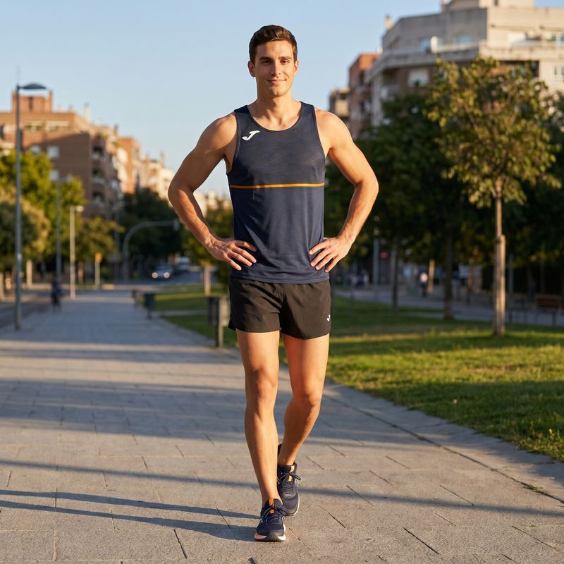 Camicia da corsa Joma Record III da uomo, navy 7