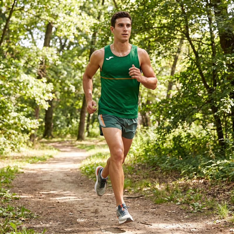 Maglia da corsa Joma Record III da uomo, verde 7