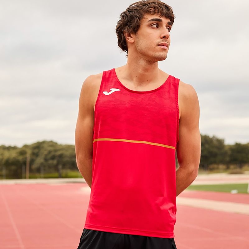 Maglia da corsa Joma Record III da uomo, rosso 2