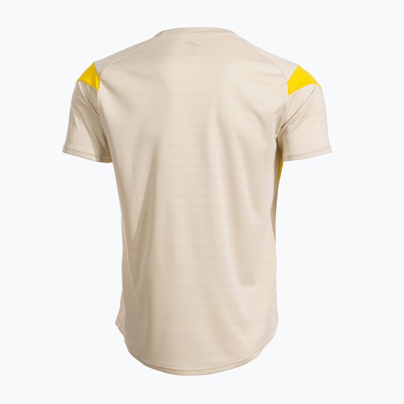 Maglietta da uomo Joma Montreal beige/giallo 2