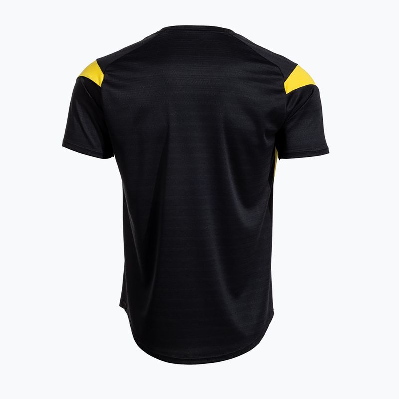 Maglietta Joma Montreal uomo nero/giallo 2