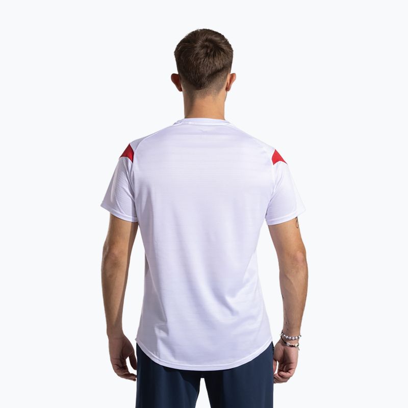Maglietta Joma Montreal uomo bianco/rosso 2