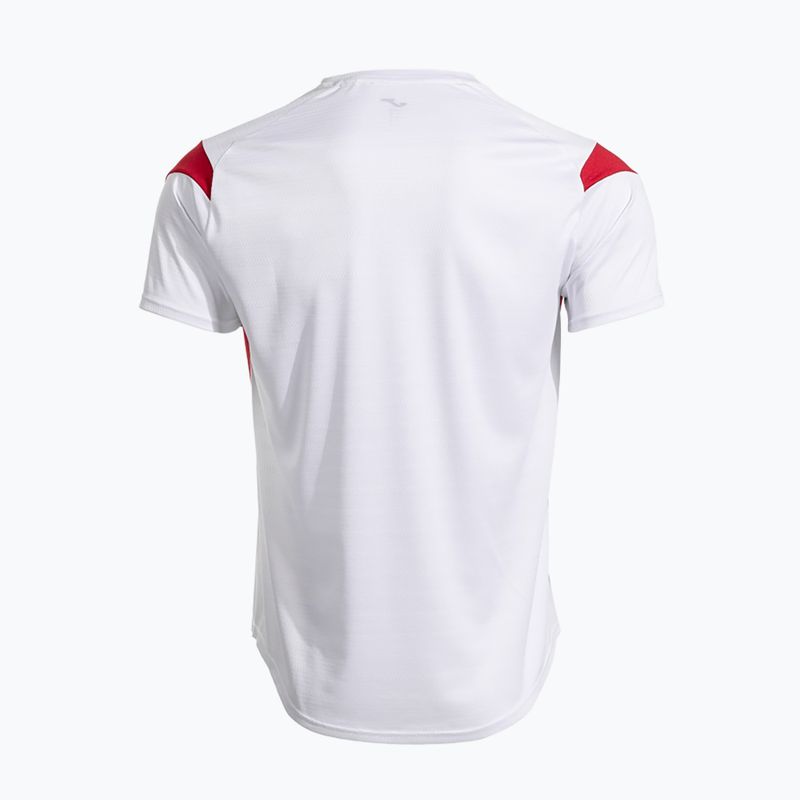 Maglietta Joma Montreal uomo bianco/rosso 5
