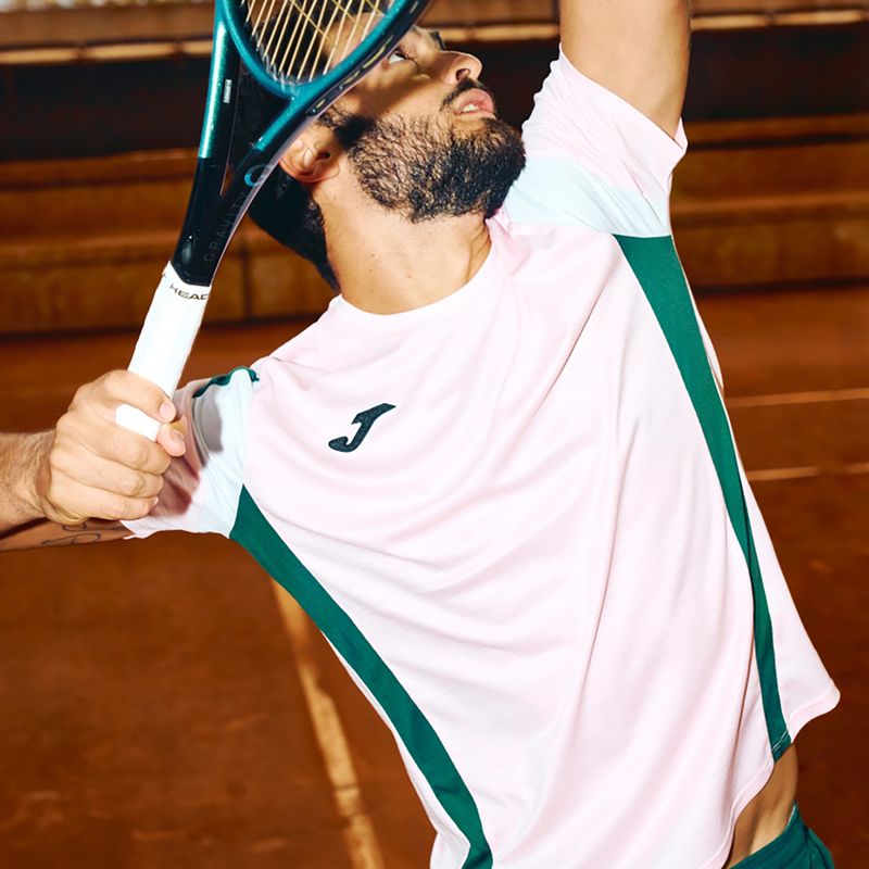 Maglietta da uomo Joma Montreal pink/green 5